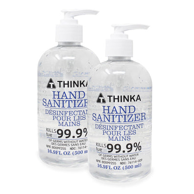 Thinka Hand Sanitizer 500ml (Gel)- USP Grade - ASTM E2315 Lab test Approved.